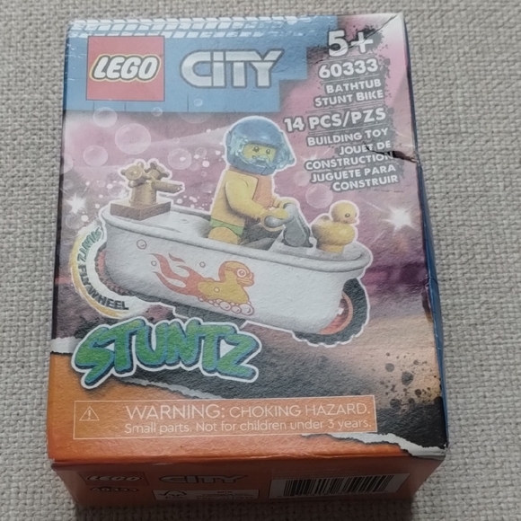 LEGO City Stuntz Bathtub Bike with Yellow and White - Picture 3 of 6